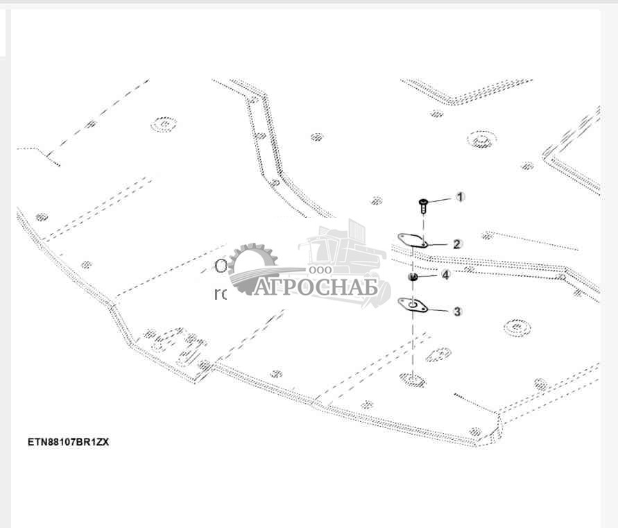 Крышка отверстия наружной крыши без опциональной подготовки к установке радиоприемника 